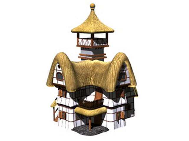 Free Fairy house 3D model For Architecture 3Ds Max Model Download